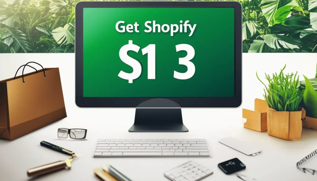 Aprovecha la oferta especial y obtén Shopify por solo 1$ al mes durante tus tres primeros meses para crear tu tienda en línea fácilmente y a bajo costo.
