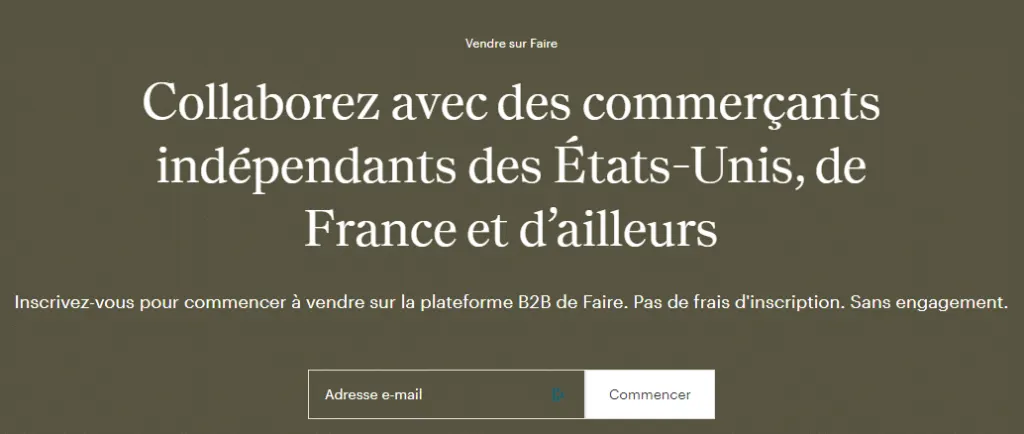 Vendre sur faire.com avis